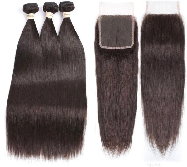 Grade 13a Virgin Hair Bundles + Closure